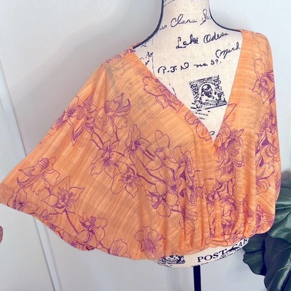 Free People One Dance Floral Print Blouse - Picture 5 of 12